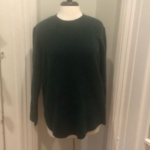 Dark Emerald Green Alpaca blend Sweater, Large